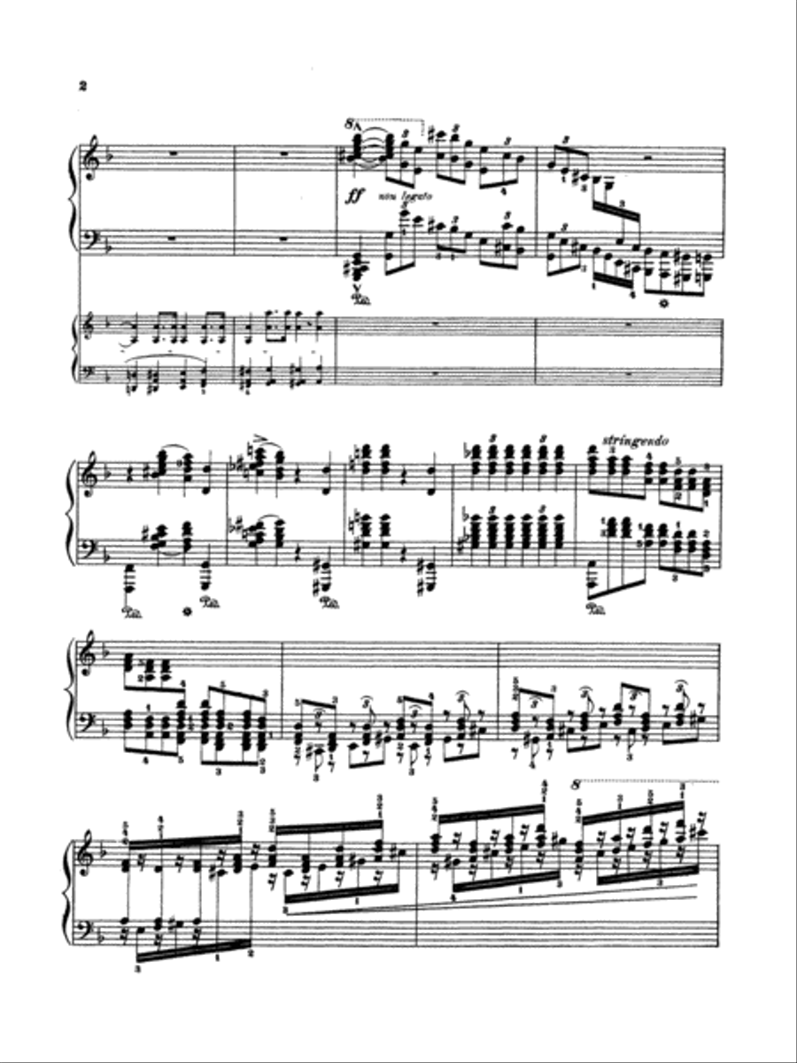 Rubinstein: Piano Concerto No. 4, Op. 70 Piano scores gallery preview page 2