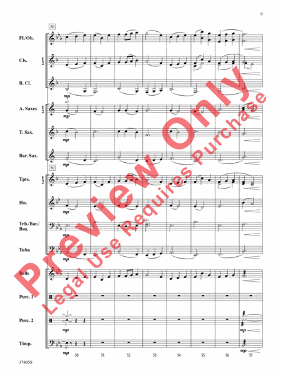 Daydreaming Concert Band scores gallery preview page 10