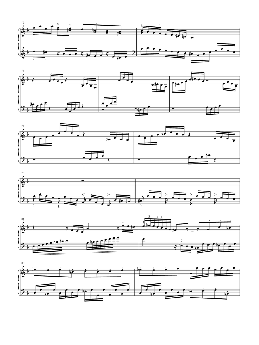 Toccata and Fugue in D minor Piano Method scores gallery preview page 6
