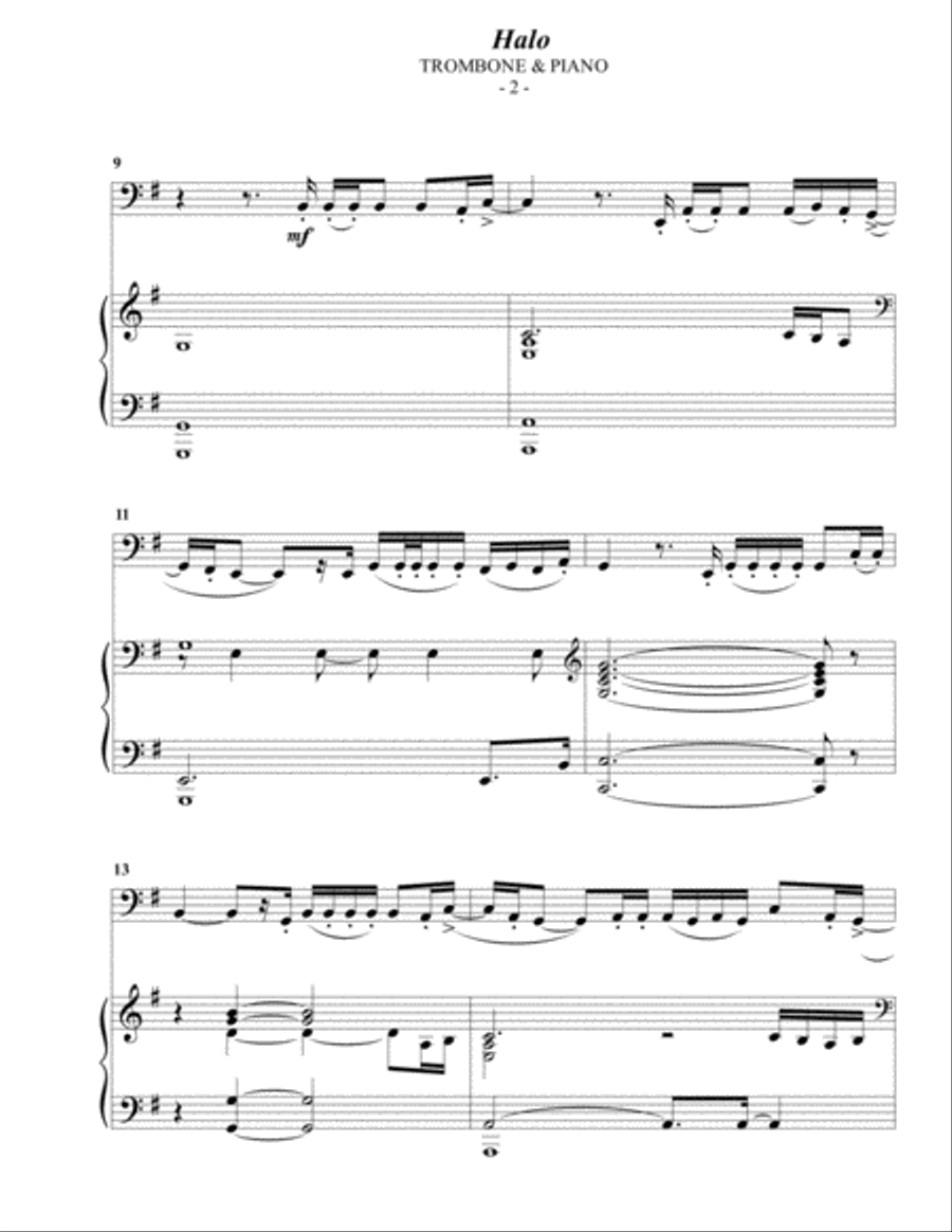 Halo Piano scores gallery preview page 2