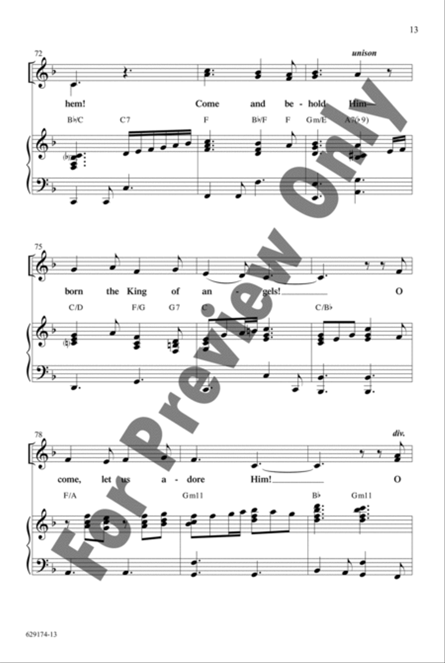 Noel, Christ Is Born! - Choral Book Unison Choir scores gallery preview page 16