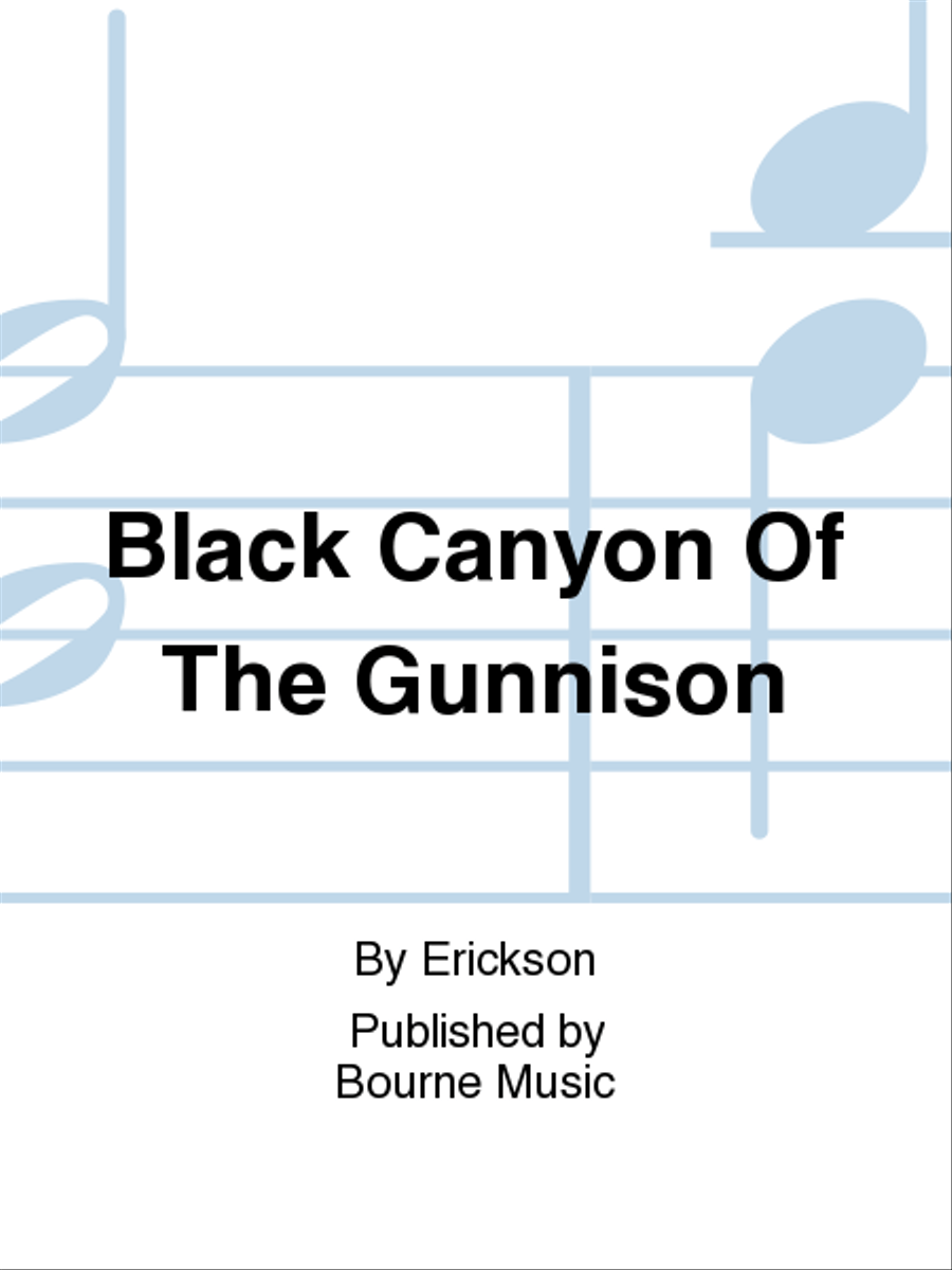 Black Canyon Of The Gunnison Concert Band scores gallery preview page 1