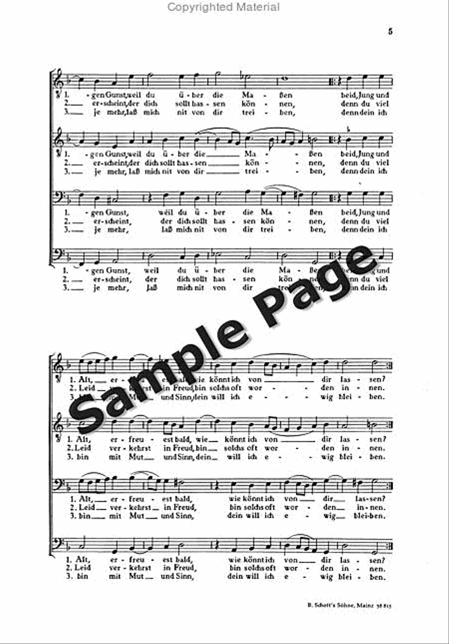 Widmann E O Musica Liebliche Kunst Men's Choir scores gallery preview page 5