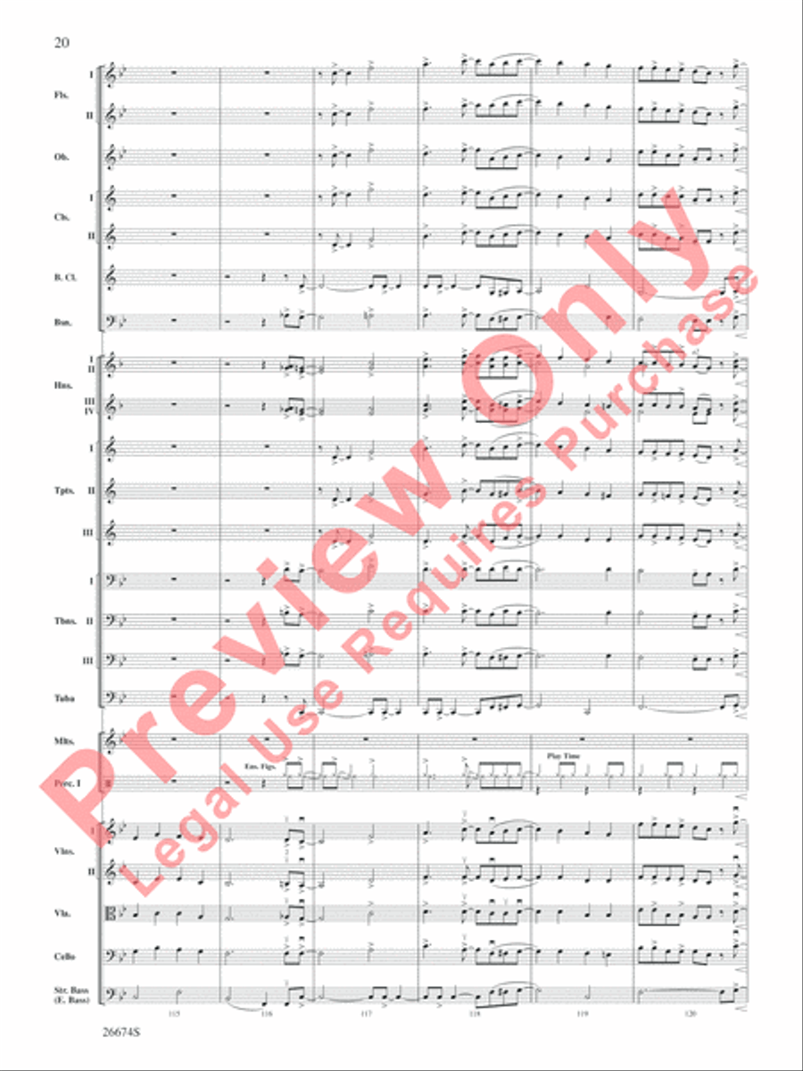 There's Christmas in the Air Full Orchestra scores gallery preview page 21