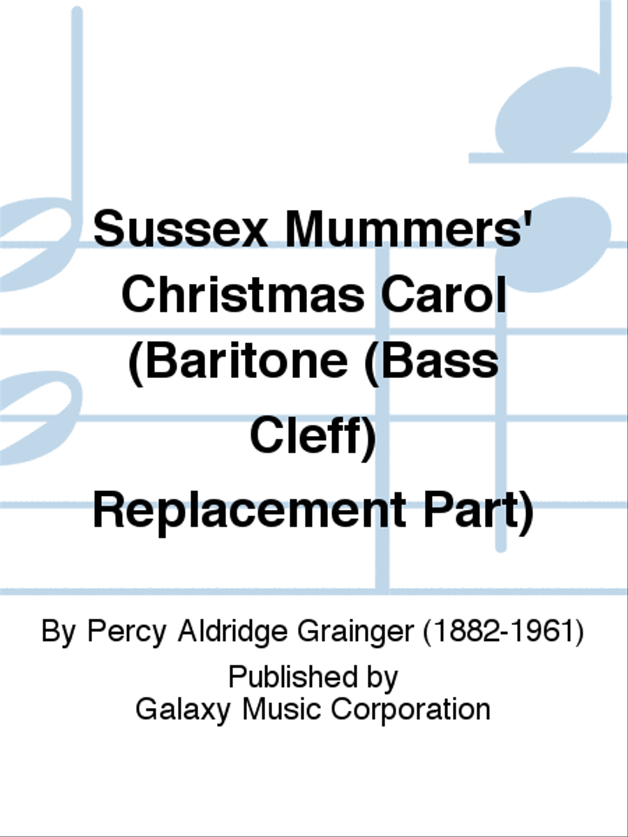 Sussex Mummers' Christmas Carol (Baritone BC Part) Concert Band scores gallery preview page 1