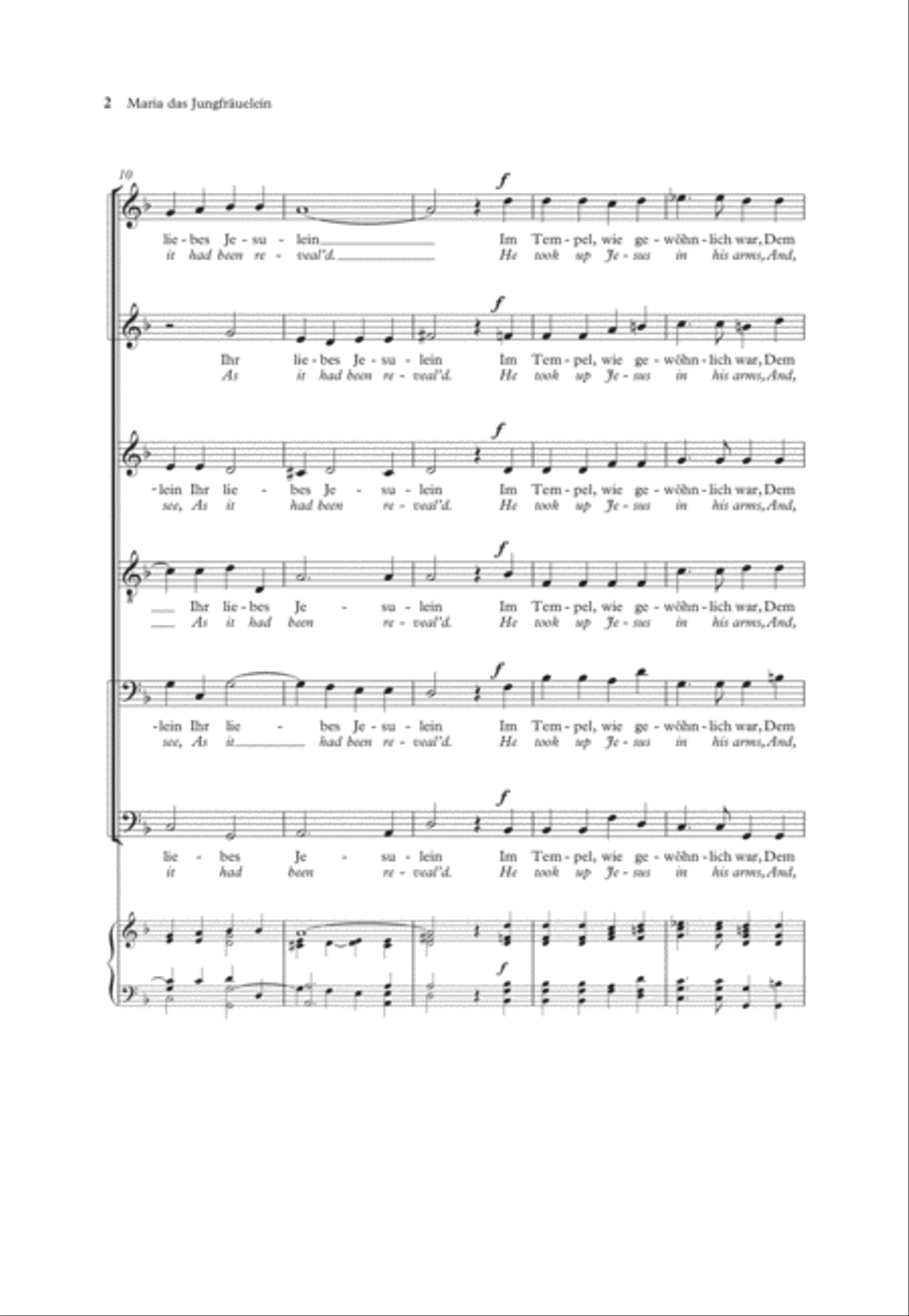 Maria das Jungfräuelein A Cappella scores gallery preview page 3