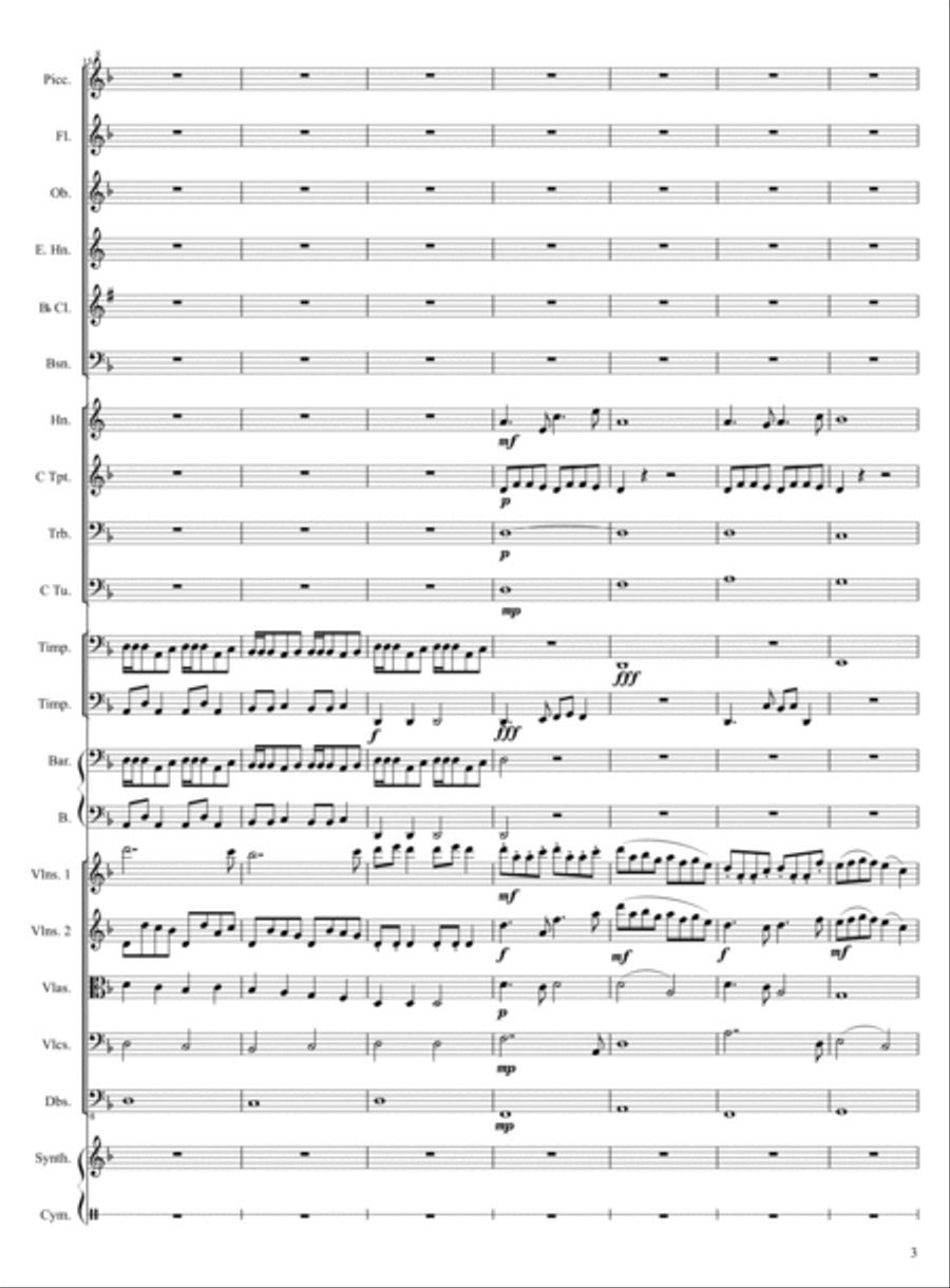 Battle Full Orchestra scores gallery preview page 3