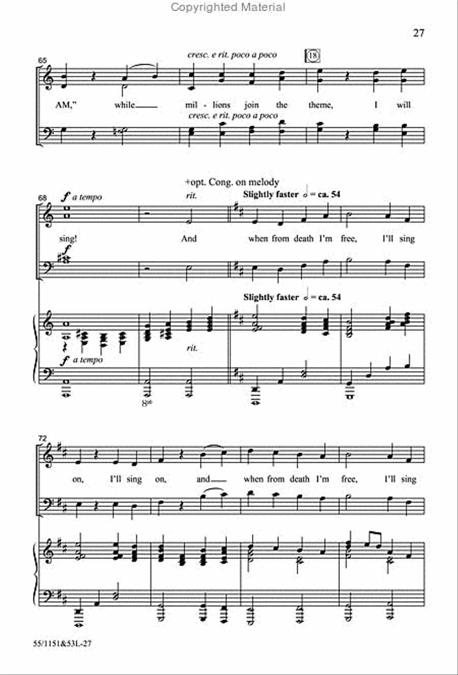 The Way of the Cross Leads Home 4-Part scores gallery preview page 12