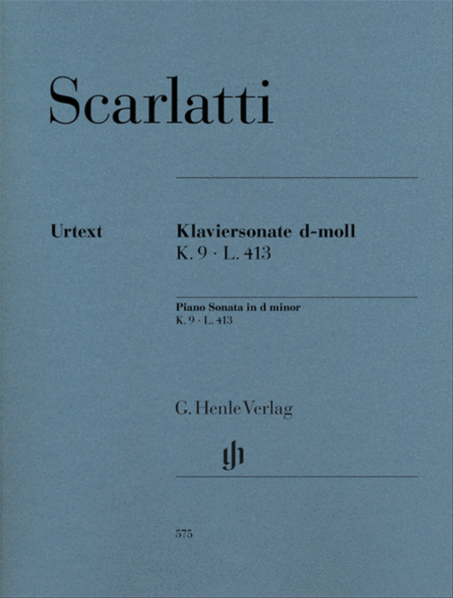Piano Sonata in D minor, K. 9, L. 413 Piano Solo scores gallery preview page 1