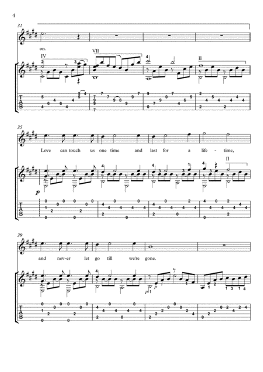 My Heart Will Go On (love Theme From 'titanic') Electric Guitar scores gallery preview page 4