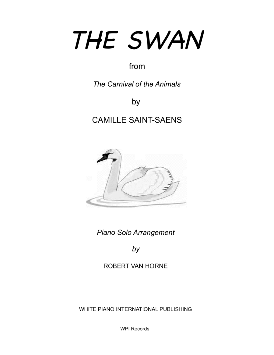 "The Swan" / "Le Cygne" by Camille Saint-Saens (Transcribed For Piano) image number null