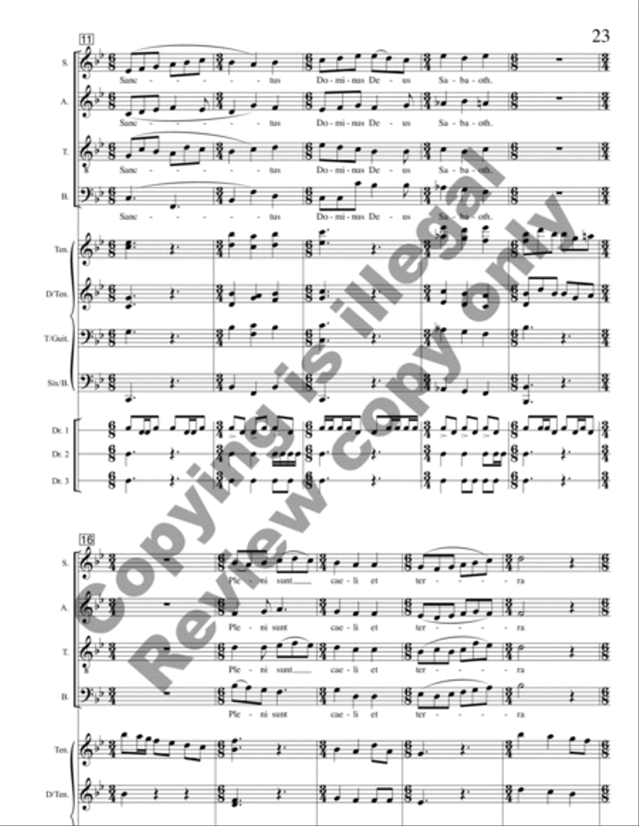 Missa Florens (Full Score) Choir scores gallery preview page 13