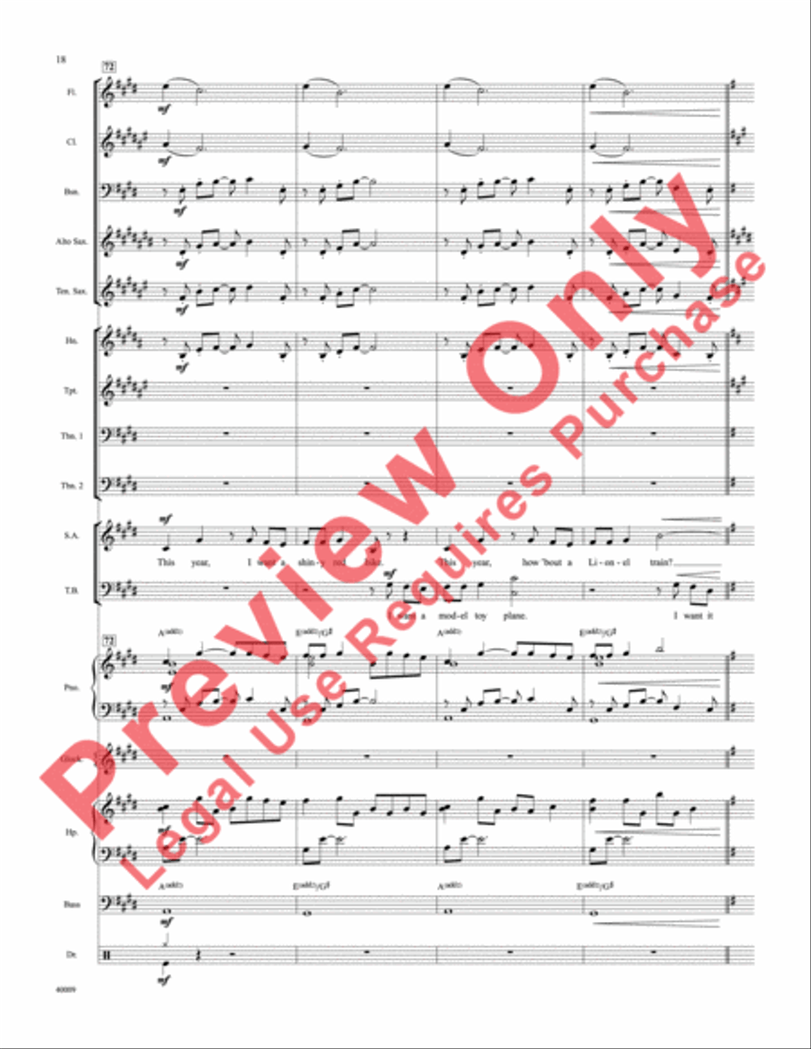 Counting Down to Christmas Choir scores gallery preview page 19