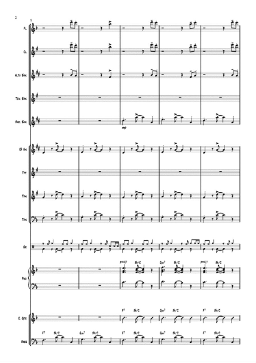 Adios Adios Jazz Ensemble scores gallery preview page 3