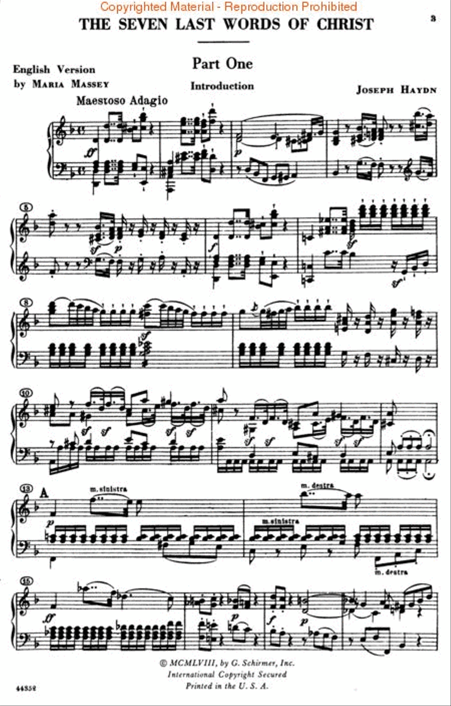 Seven Last Words of Christ 4-Part scores gallery preview page 3