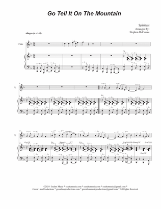 Go Tell It On The Mountain (Flute solo and Piano)