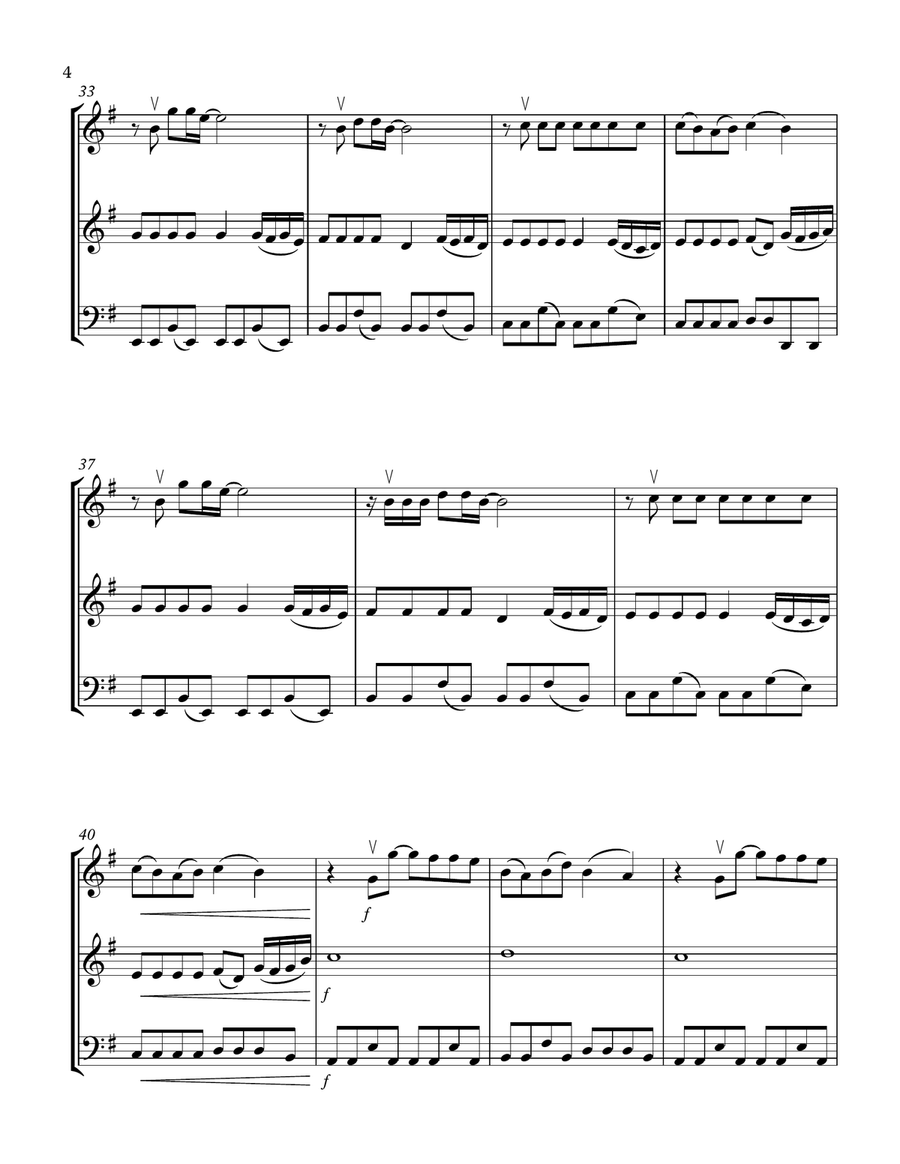 Somewhere Only We Know String Trio scores gallery preview page 4