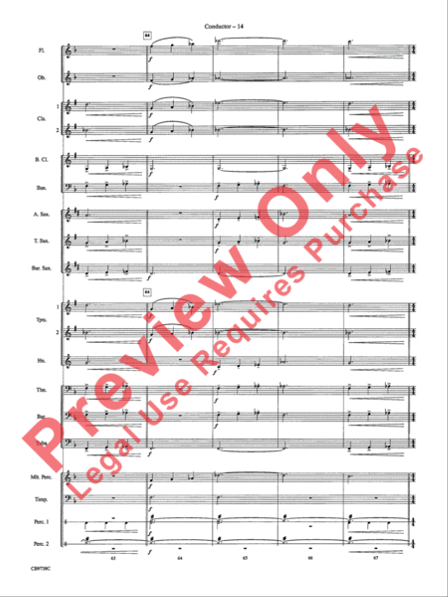Batman Theme Concert Band scores gallery preview page 17
