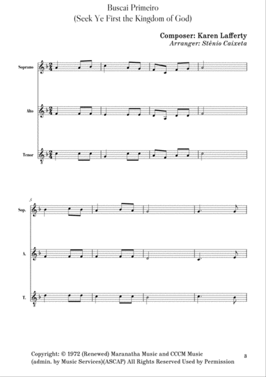 Seek Ye First 3-Part scores gallery preview page 3