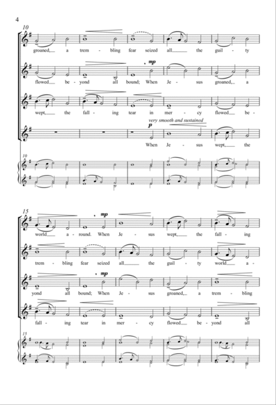 When Jesus Wept TTBB scores gallery preview page 2