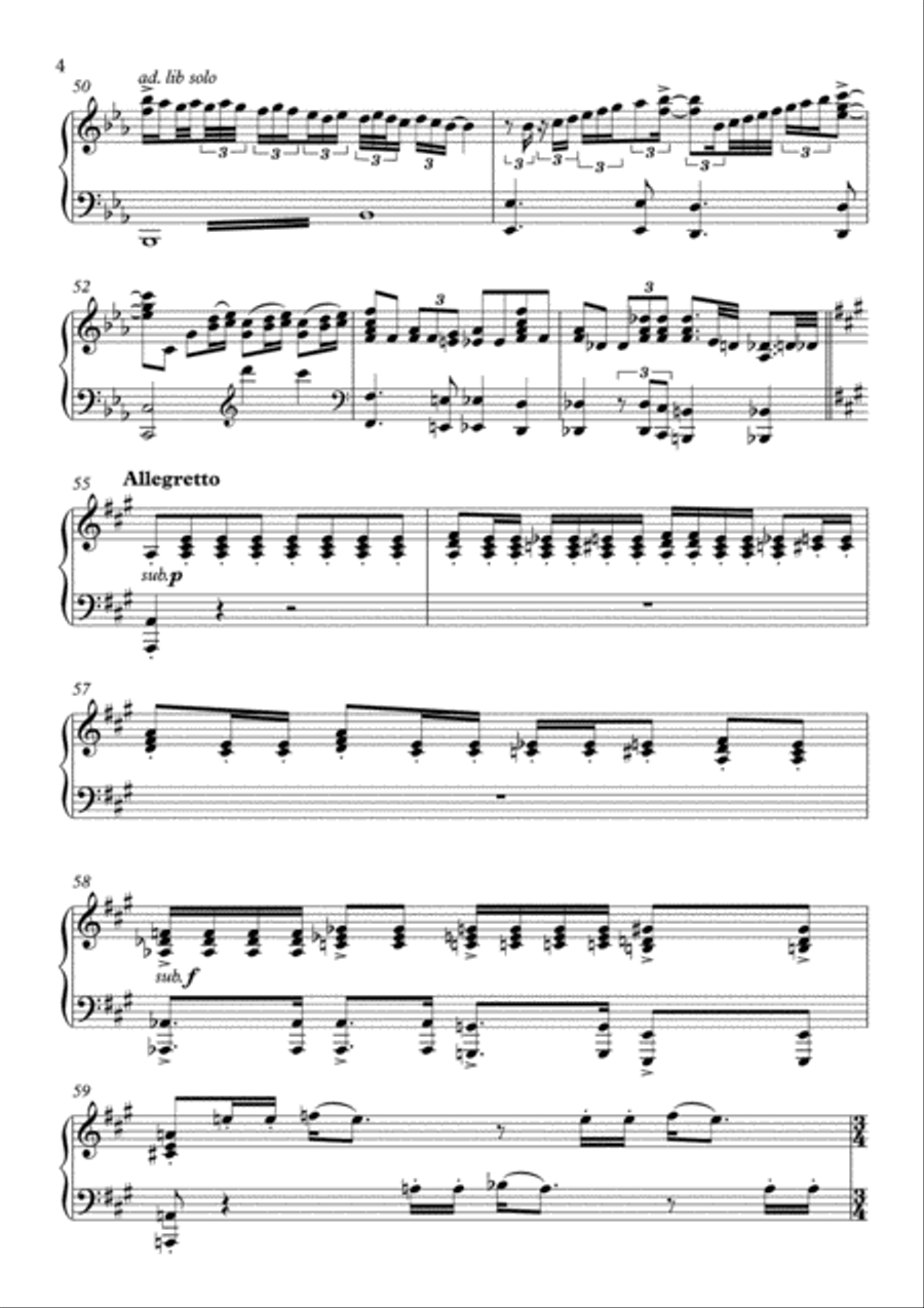 Bohemian Rhapsody Piano Solo scores gallery preview page 4