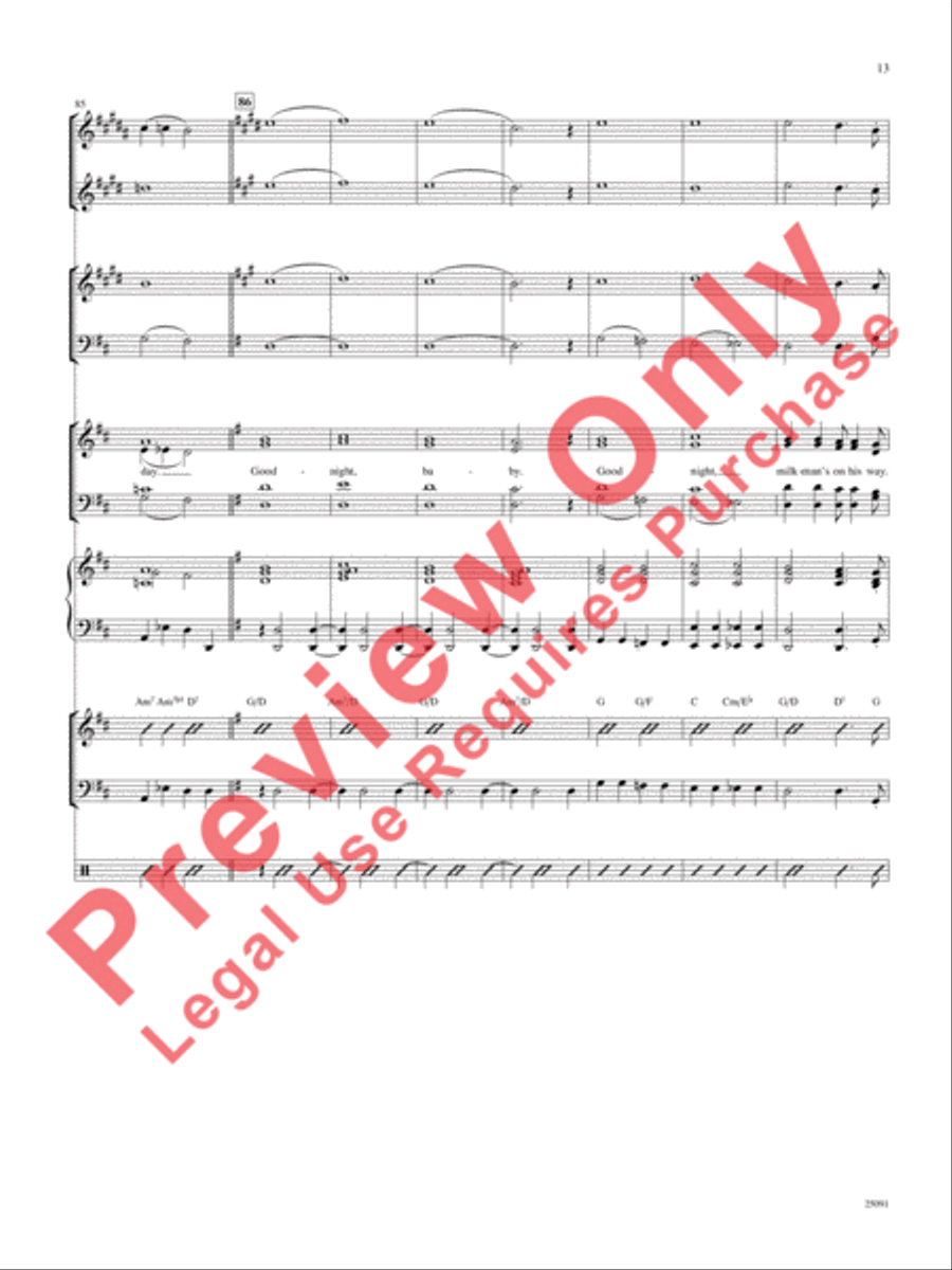 Lullaby of Broadway (and Forty-Second Street) Choir scores gallery preview page 14