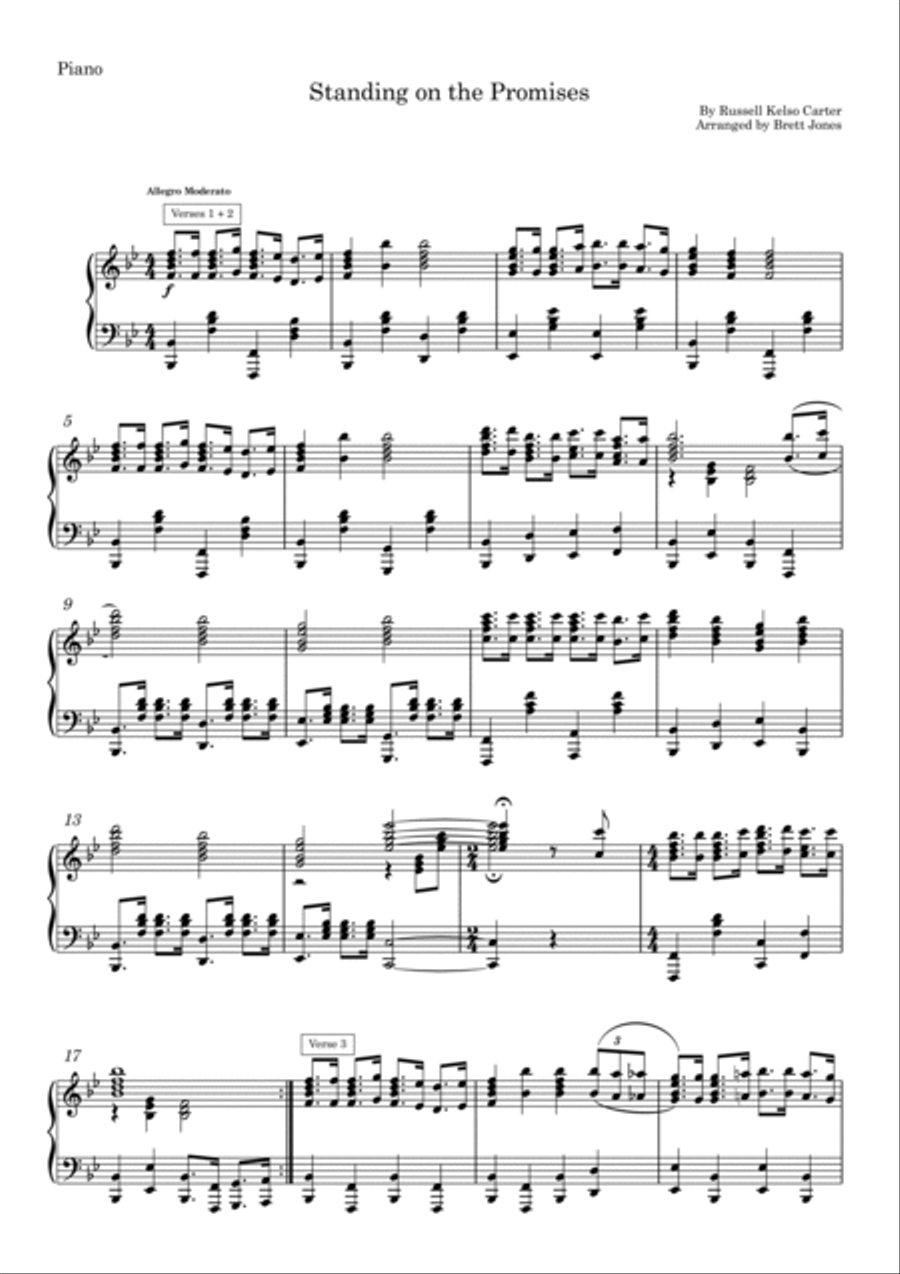 Standing on the Promises Standing on the Promises Piano Solo scores gallery preview page 2