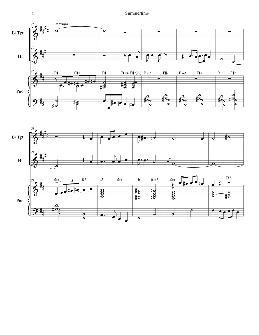 Summertime Brass Duet scores gallery preview page 2