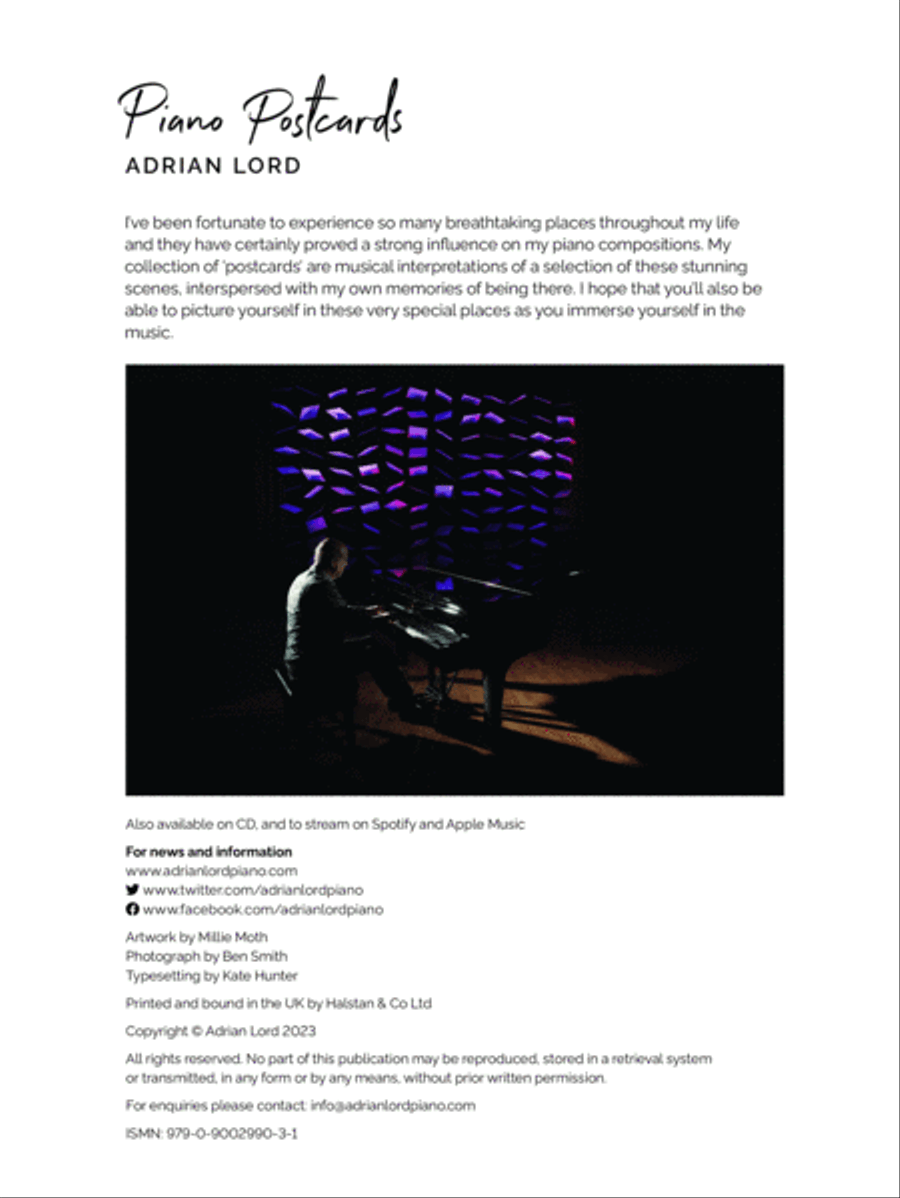 Piano Postcards Piano Solo scores gallery preview page 2