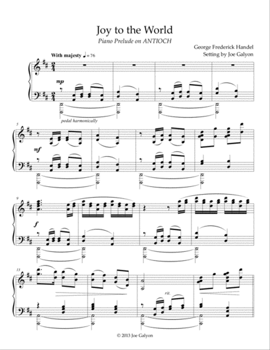 Joy to the World Joy to the World Piano Solo scores gallery preview page 2