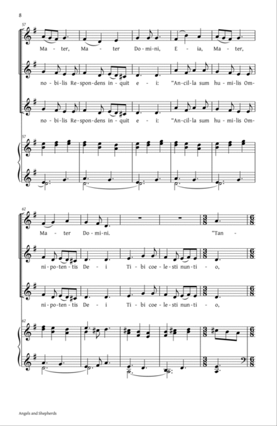 Angels and Shepherds (Collection) SSA scores gallery preview page 6