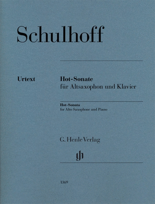 Schulhoff - Hot Sonata For Alto Sax/Piano