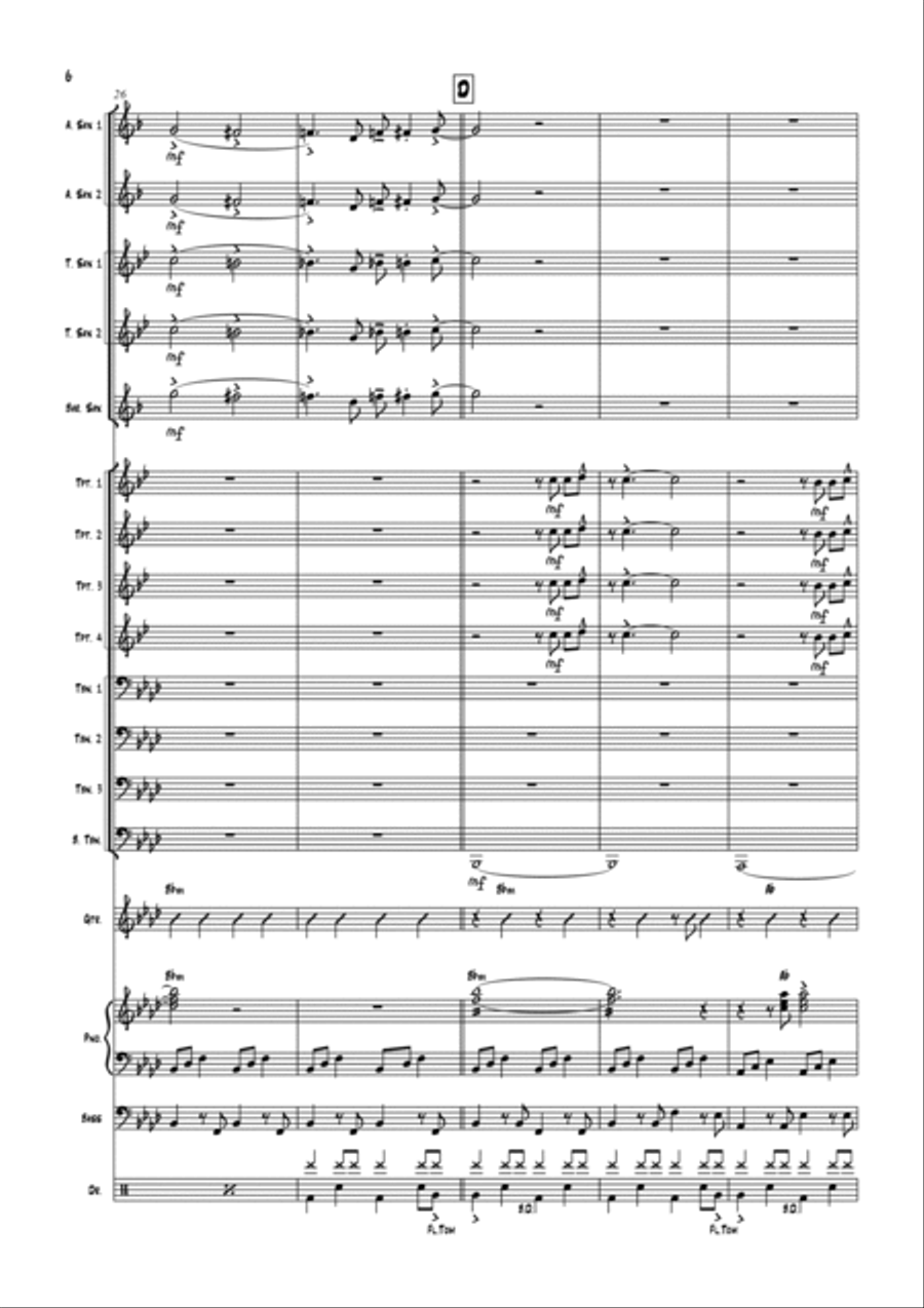 Man In A Suitcase Jazz Ensemble scores gallery preview page 6
