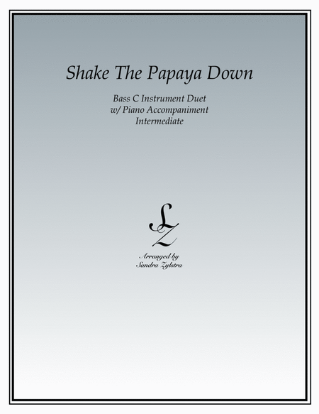 Shake The Papaya Down (bass C instrument duet) image number null