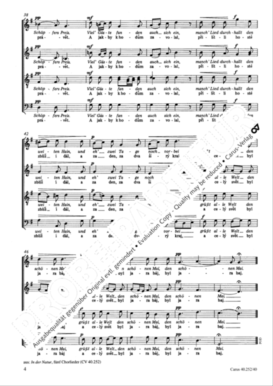 Vybehla briza 4-Part scores gallery preview page 5