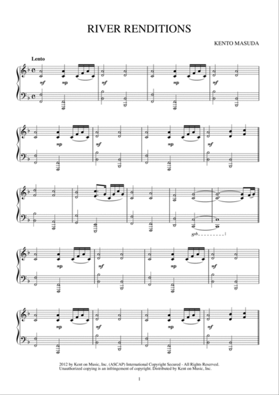 RIVER RENDITIONS Piano Solo scores gallery preview page 2
