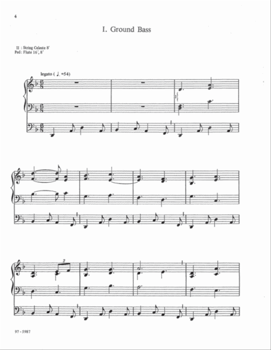 Partita on Ascended Triumph Organ scores gallery preview page 3