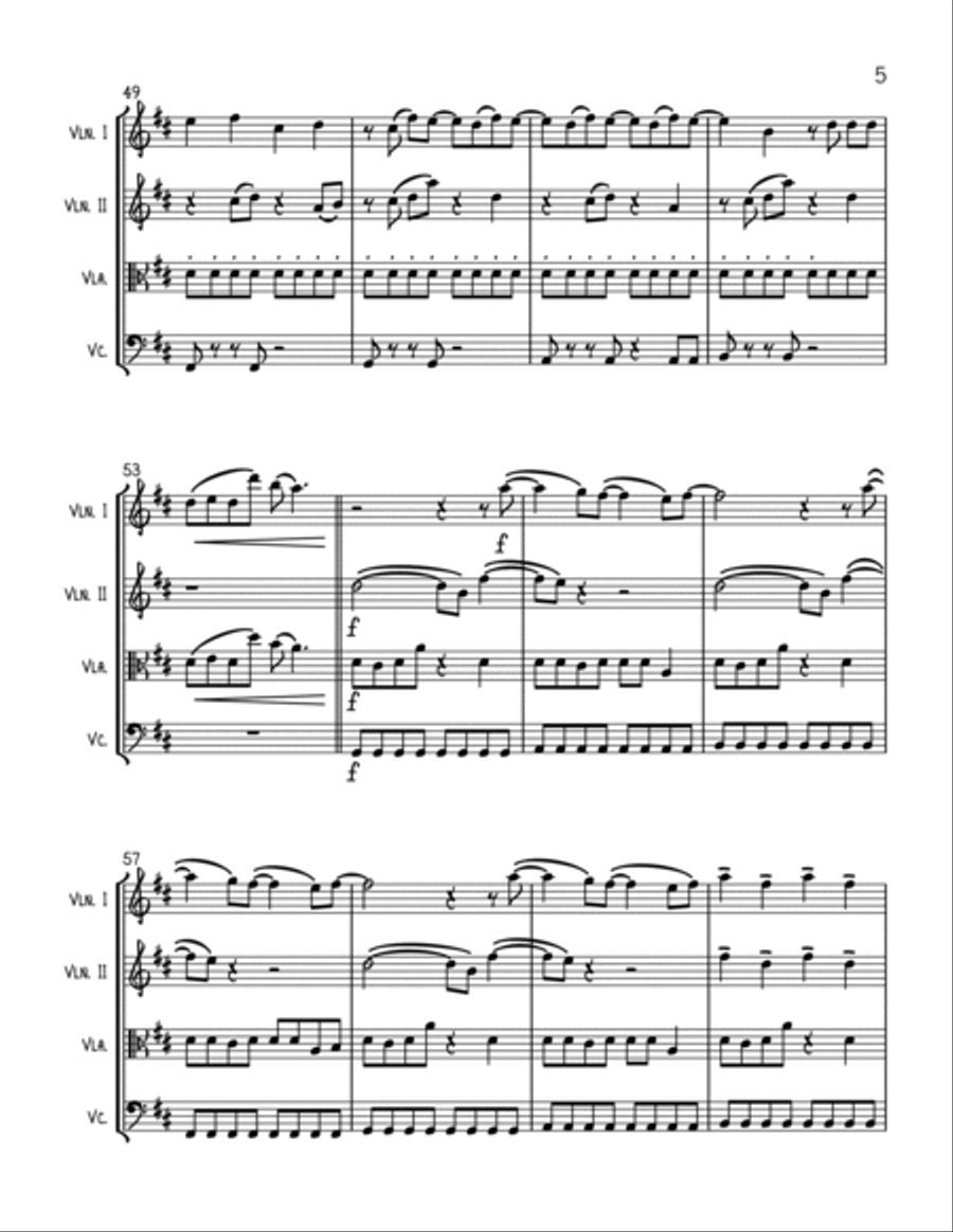 Stay String Quartet scores gallery preview page 5