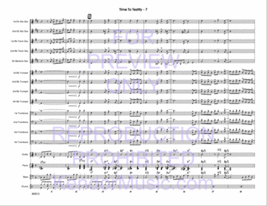 Time To Testify Jazz Ensemble scores gallery preview page 8