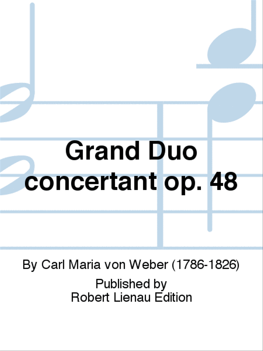 Grand Duo concertant Op. 48 B-Flat Clarinet scores gallery preview page 1