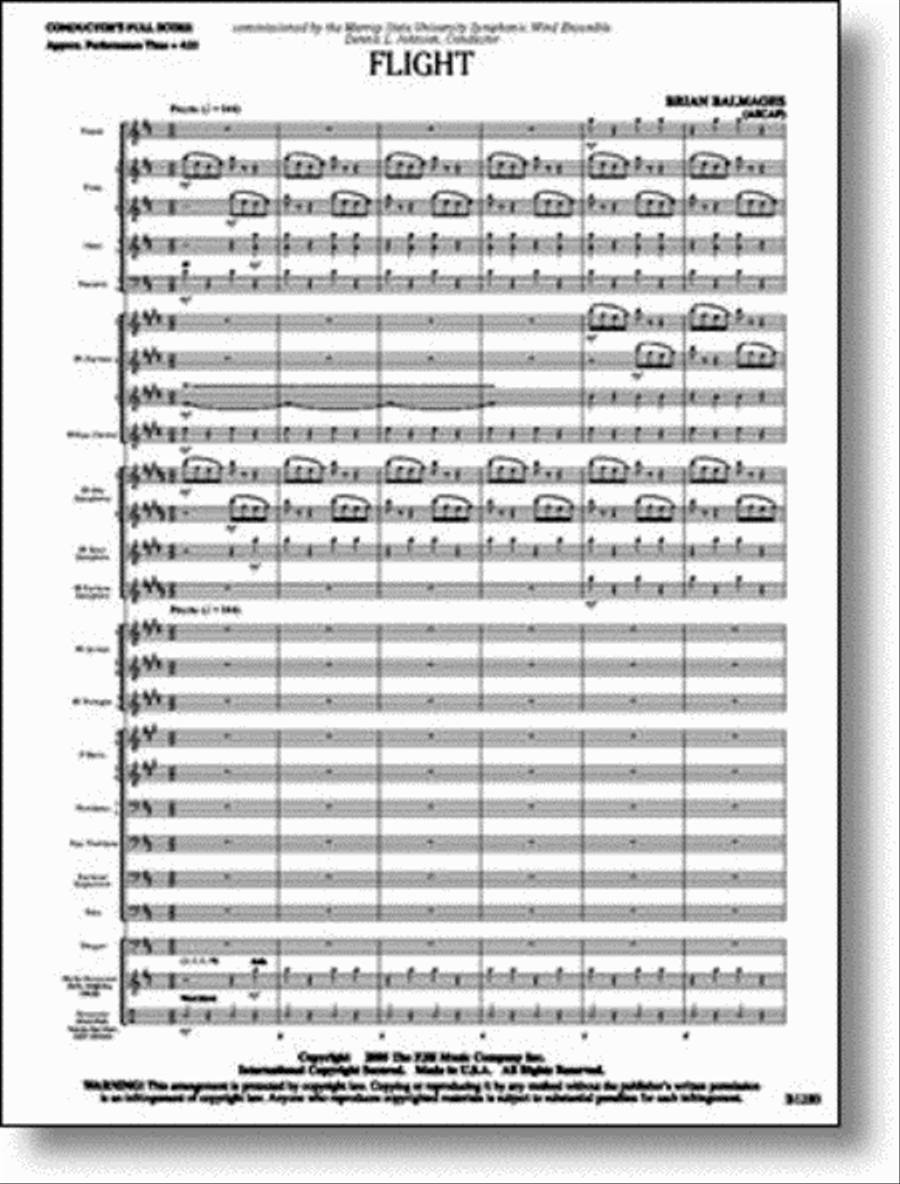 Flight Concert Band scores gallery preview page 1