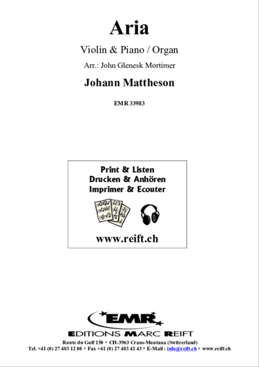 Aria Violin Solo scores gallery preview page 2
