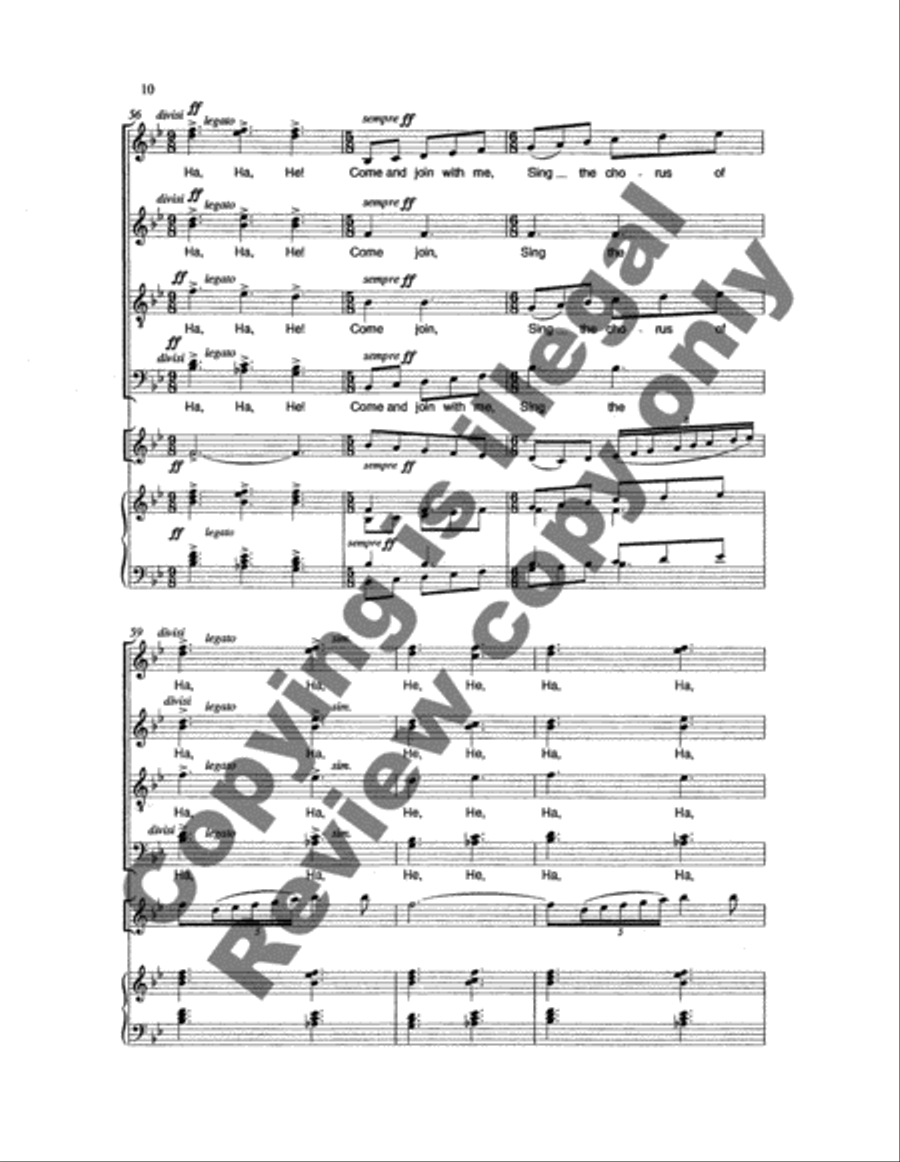 There is Sweet Music Here: 2. Song of the Laughing Green Woods 4-Part scores gallery preview page 11