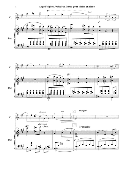 Ange Flégier: Prélude et Danse for violin and piano