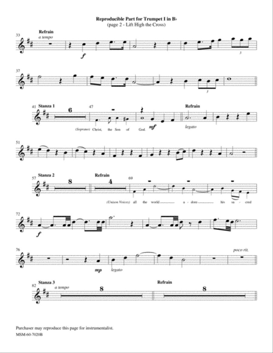 Lift High the Cross Choir scores gallery preview page 2