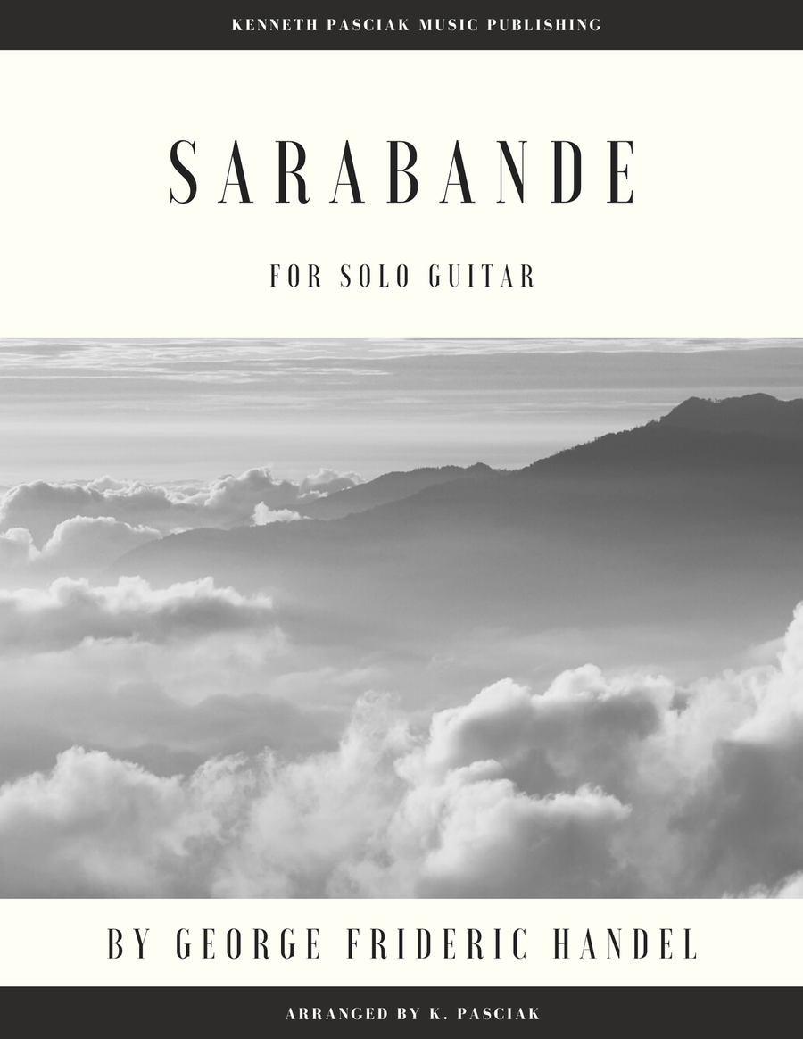 Sarabande by Handel (for Solo Guitar) Acoustic Guitar scores gallery preview page 1