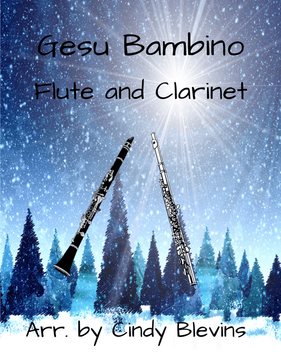 Gesu Bambino, for Flute and Clarinet Woodwind Duet scores gallery preview page 1