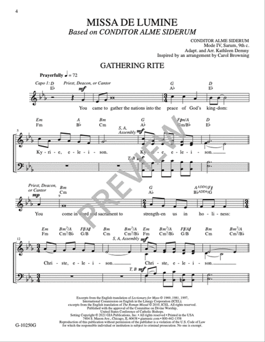 Missa de Lumine - Guitar edition Guitar scores gallery preview page 6