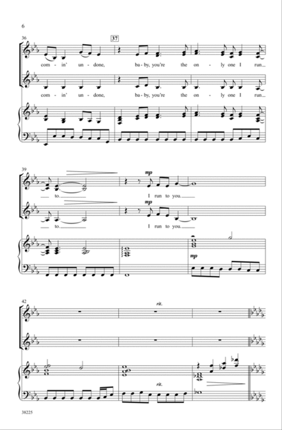 I Run to You: The Hits of Lady Antebellum Choir scores gallery preview page 5