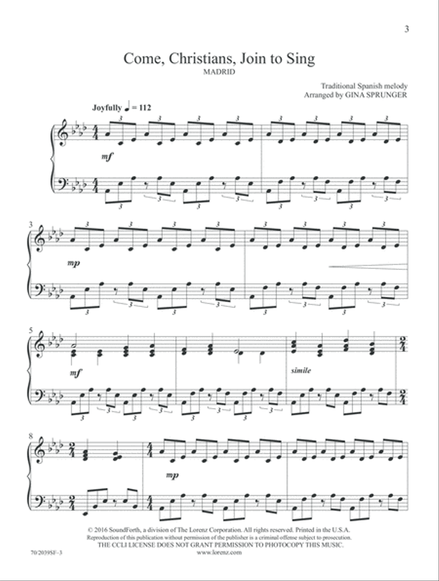Come and Worship Piano Solo scores gallery preview page 3